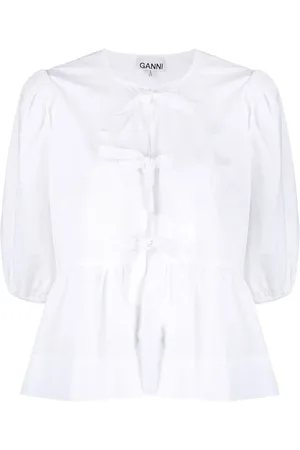 Ganni Blouse à taille péplum