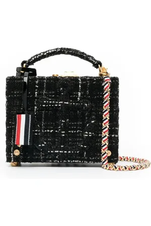 Thom Browne Mini sac à main en tweed