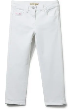 PUCCI Junior Pantalon en coton à coupe droite
