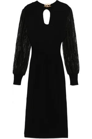 Twin-Set Robe en maille à coupe mi-longue