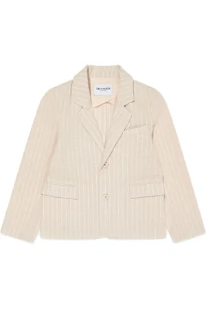 Trussardi Blazer boutonné à fines rayures