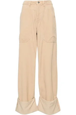 Cannari Concept Pantalon en velours côtelé à grandes poches
