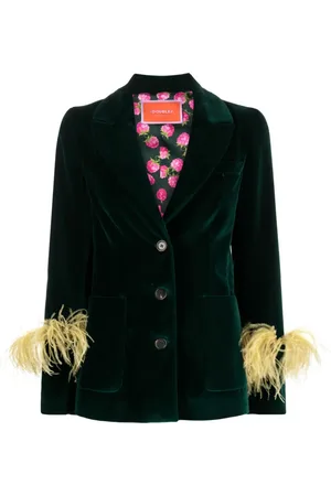 La DoubleJ Blazer Keaton à détail de plumes