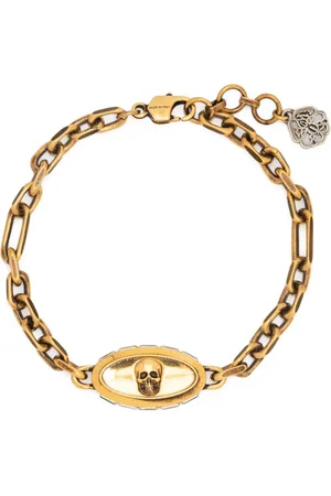 Alexander McQueen Bracelet en chaîne à tête de mort