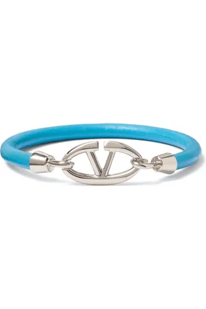 VALENTINO GARAVANI Bracelet en cuir à plaque logo