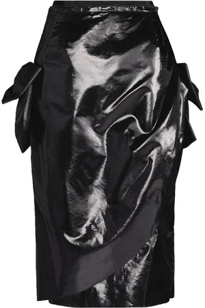 Maison Margiela Jupe mi-longue asymétrique à nœuds