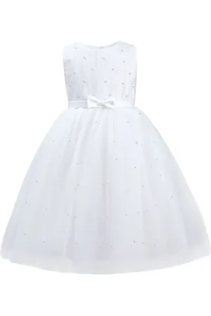 Tulleen Robe en tulle à ornements de perles