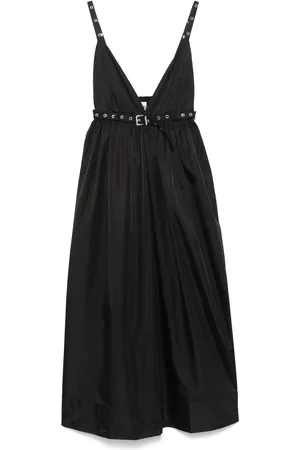 Ganni Robe Duchesse Strap à coupe mi-longue