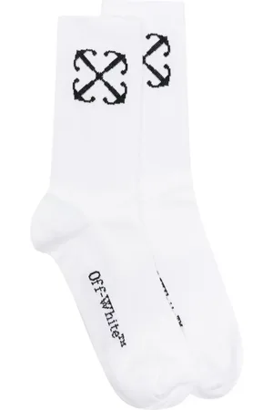 OFF-WHITE Chaussettes en coton à motif Arrows