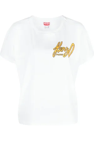Kenzo T-shirt en coton à logo imprimé
