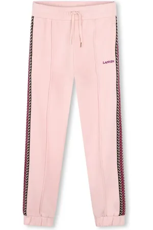 Lanvin Pantalon de jogging en coton à logo brodé