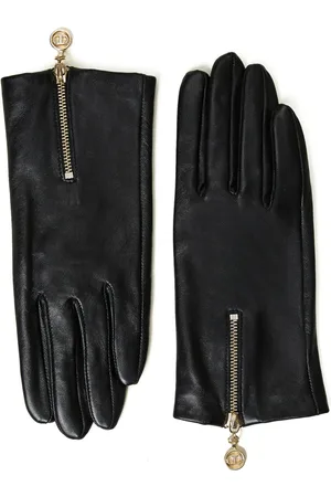 Twin-Set Gants Oval T en cuir