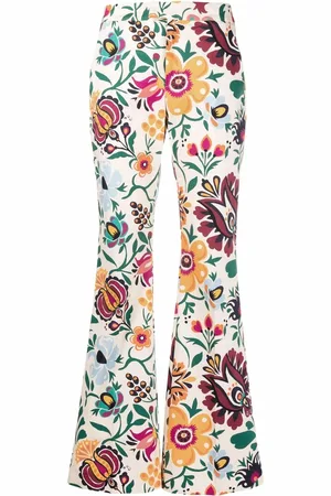 La DoubleJ Pantalon évasé à imprimé graphique