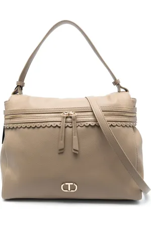 Twin-Set Grand sac à main à plaque logo