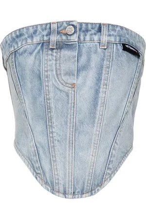 Vetements Corset en jean à boutonnière
