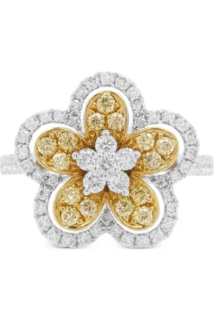 HYT Jewelry Bague en or 18ct et platine sertie de diamants