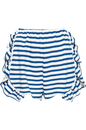 Ioana Ciolacu Short Striped Peony à volants