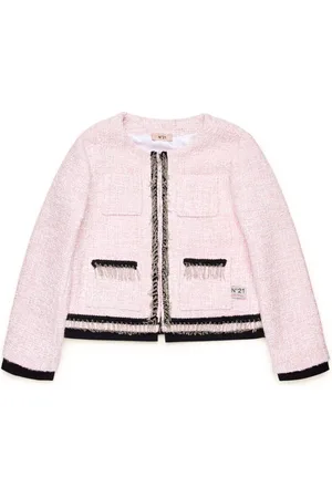 Nº21 Veste en tweed à simple boutonnière