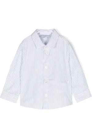 Emporio Armani Chemise rayée à logo brodé