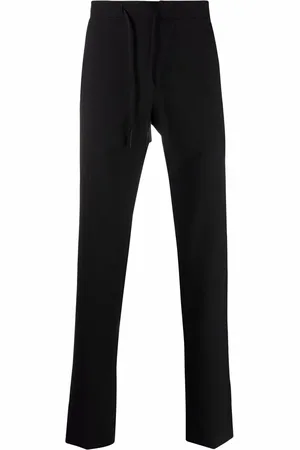 Maison Margiela Pantalon droit à taille à lien de resserrage