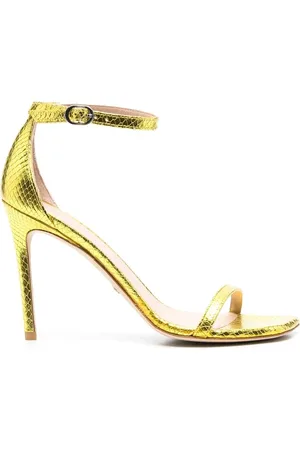 Stuart Weitzman Sandales 105 mm à effet peau de serpent