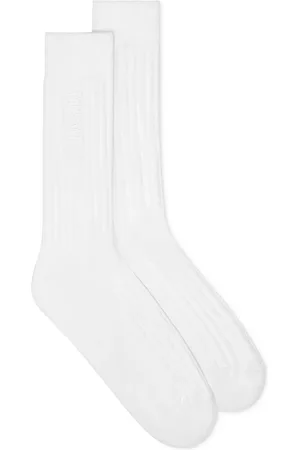 VERSACE Chaussettes nervurées à logo brodé