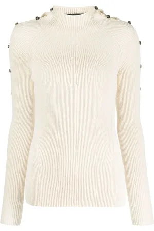Proenza Schouler Pull en maille nervurée à boutons