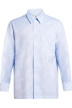 Kenzo Chemise en coton à logo imprimé