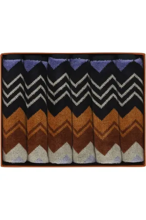 Missoni Lot de six serviettes Giacomo