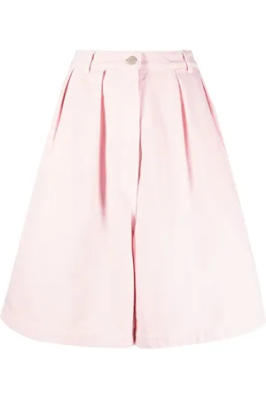RAF SIMONS Short en jean à design plissé