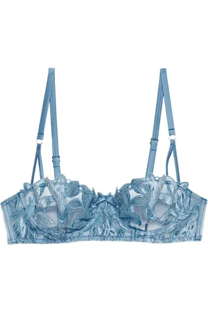 FLEUR DU MAL Soutien-gorge Velvet Lily Embroidery
