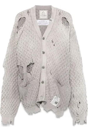 Maison Mihara Yasuhiro Cardigan à effet délavé