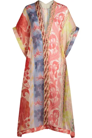 Etro Robe-caftan à imprimé graphique