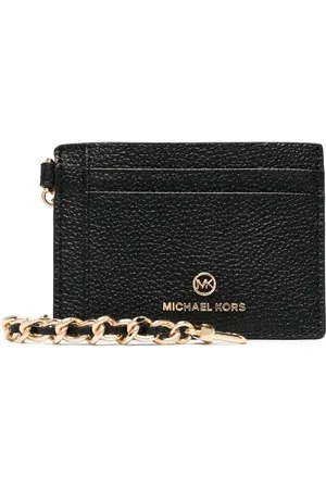 Michael Kors Porte-cartes Jet Set à détail de chaine