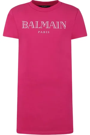 Balmain Robe à logo imprimé