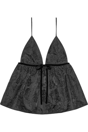 Ganni Débardeur évasé à fleurs en jacquard