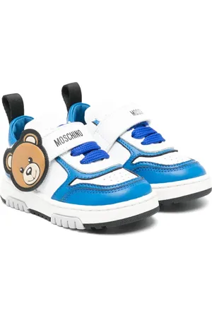 Moschino Baskets en cuir à logo