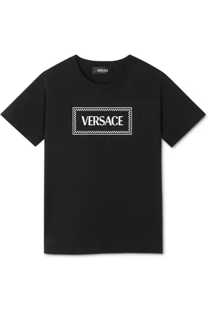 VERSACE T-shirt en coton à logo imprimé