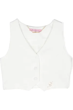 MISS BLUMARINE Gilet à plaque logo