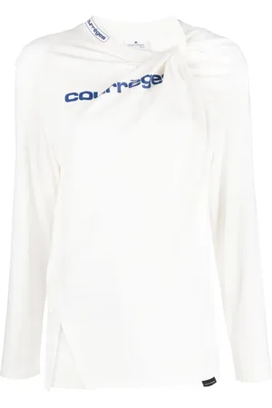 Courrèges Haut asymétrique à design superposé