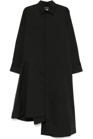 Y-3 Robe-chemise à coupe longue