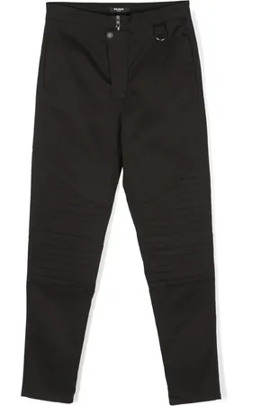 Balmain Pantalon à étiquette logo