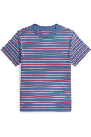 Ralph Lauren T-shirt rayé à logo brodé