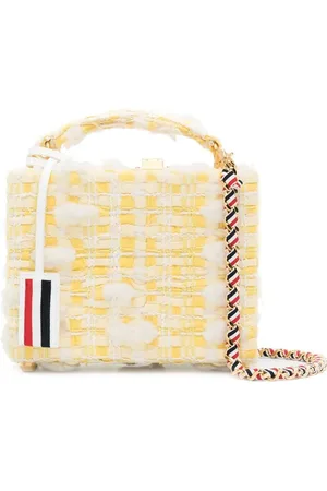 Thom Browne Mini sac à bandoulière en tweed