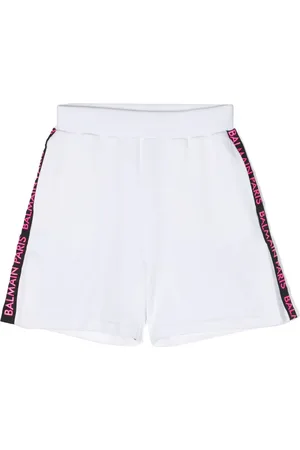 Balmain Short en coton à logo imprimé