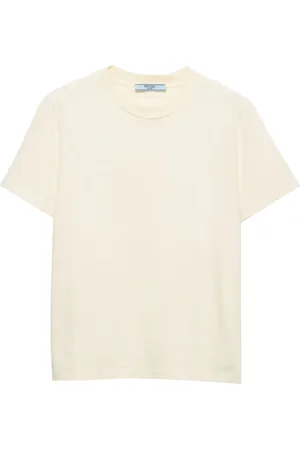 Prada T-shirt en jersey à plaque logo