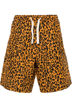 Palm Angels Short à imprimé léopard