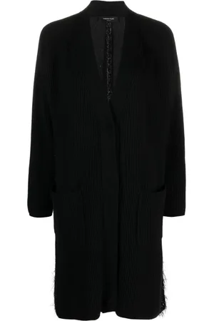 Fabiana Filippi Cardigan mi-long à détails en tweed