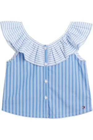 Tommy Hilfiger Haut crop rayé à volants