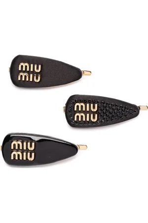 Miu Miu Lot de trois barrettes à logo